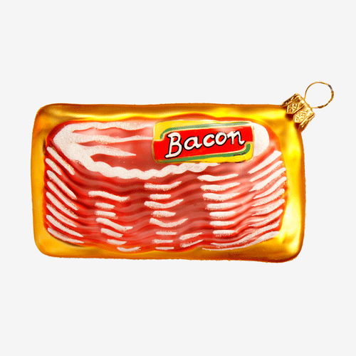 john derian Pack of Bacon Ornament Add to cart All Holiday ornaments and items are final sale and are not eligible for return or exchange. Details 4" W Glass Handblown in Poland Please note all ornaments and holiday items ar