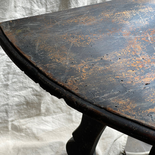 John Derian Pair Of 18th Century Demilune Tables Add To Cart Details Separates Into Two Demilune Tables 44" X 31/5" H When Tables Are Joined Together Painted Wood 18th Century France Please Note That Vintage Items Will Embrace