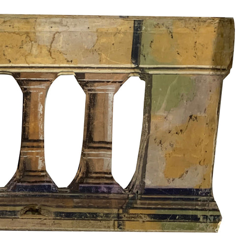 John Derian Pair Of Antique Theatrical Panels Add To Cart Details 76" L X 31.5" H Painted Canvas And Wood Late 19th Century Please Not That Vintage Items Will Embrace Unique Variations Such As Scratches Tears And General Wear. F