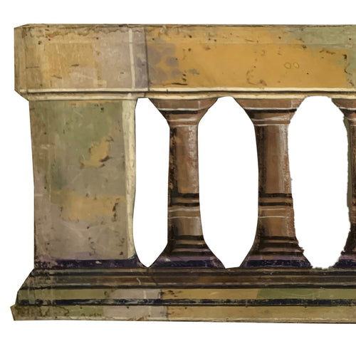 John Derian Pair Of Antique Theatrical Panels Add To Cart Details 76" L X 31.5" H Painted Canvas And Wood Late 19th Century Please Not That Vintage Items Will Embrace Unique Variations Such As Scratches Tears And General Wear. F