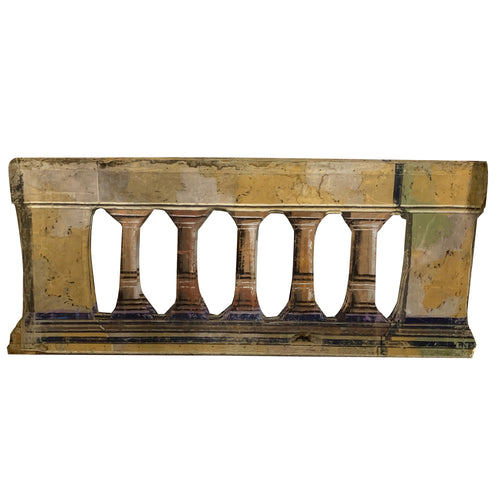 john derian Pair of Antique Theatrical Panels Add to cart Details 76" L x 31.5" H Painted canvas and wood Late 19th Century Please not that vintage items will embrace unique variations such as scratches tears and general wear. F