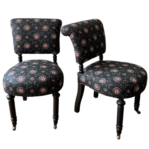 john derian Pair of Custom John Derian for Cisco Brothers Leaf Chair in Decor Barbares Fabric Custom Furniture