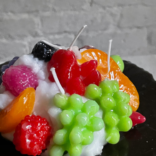 John Derian Pandispagna Fruttato Fruity Sponge Candle Add To Cart Details 7" W X 6.5" H Paraffin Wax Each Item Will Feature Unique Variations Made In Italy Care Remove All Paper Before Burning. Not Intended For Children.   Ce