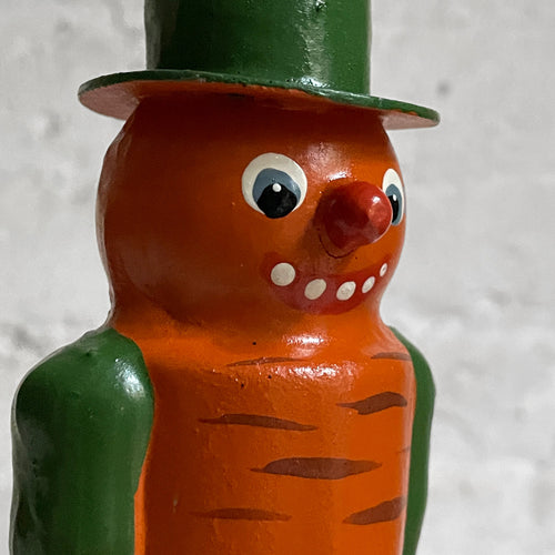 John Derian Papier Mâché Pumpkin Person With Top Hat Add To Cart All Holiday Ornaments And Items Are Final Sale And Are Not Eligible For Return Or Exchange.  Details 3" L X 2" W X 6" H Papier Mâché Each Item Will Feature Un