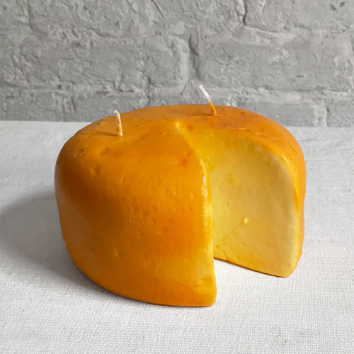 john derian Pecorino Cheese Candle Add to cart Details 6" Diameter x 3.5" H Paraffin Wax Each item will feature unique variations Made in Italy Care Remove All Paper Before Burning. Not intended for children.   Cereria Introna