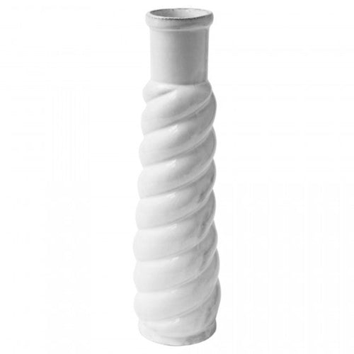 john derian Peggy Soliflore Braid Vase Add to cart Pichet Moyen 2.7" L x 2.7" W x 10.2" H Black Terra Cotta with White Enameled Glaze Each item will feature unique variations Made in Paris Care Dishwasher safe on a moderate was