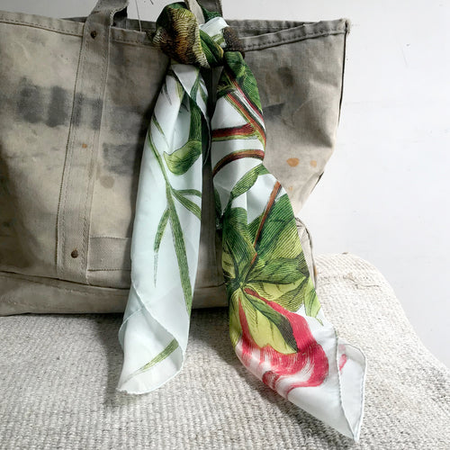 John Derian Peony Silk Scarf Add To Cart Details 38" X 38" 100% Silk Crepe De Chine Made In Italy Care Dry Clean Only   Pulled from The Pages Of John Derian's Picture Book Timeless 18th And 19th Century Images Come to Life T