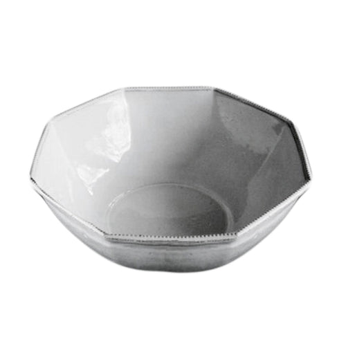 john derian Perles Large Salad Bowl Add to cart Grand Saladier Details 12.4" x 11.6" x 6.1" Black Terra Cotta with White Enameled Glaze Each item will feature unique variations Made in Paris Care Dishwasher safe on a moderate wa