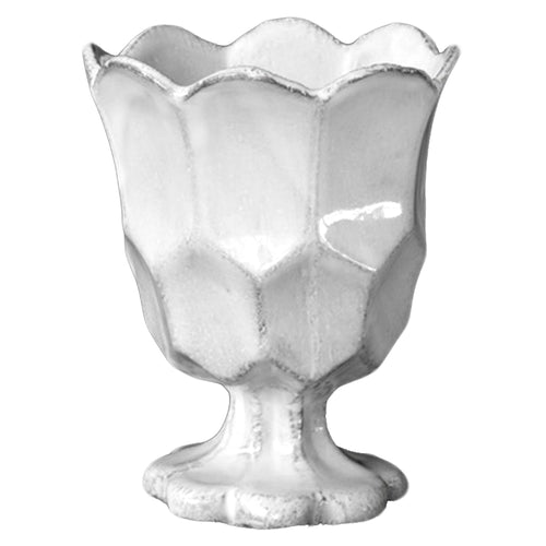 john derian Petulla Tumbler on Stand with Petals Add to cart Gobelet Petulla sur Pied Details 3.1" x 3.1" x 4.1" Black Terra Cotta with White Enameled Glaze Each item will feature unique variations Made in Paris Care Dishwasher