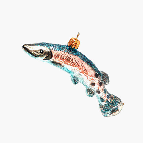 john derian Pike Fish Ornament Add to cart All Holiday ornaments and items are final sale and are not eligible for return or exchange.  Catch of the day Add a touch of the nautical charm to your holiday décor with this Pike Fi