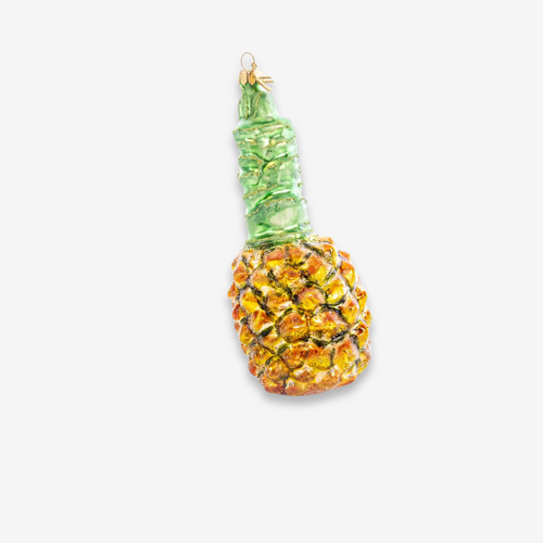 john derian Pineapple Ornament Add to cart Crafted with attention to detail this Pineapple Ornament features a bright realistic pineapple design with textured details. Its vibrant colors and intricate design make it a standout a