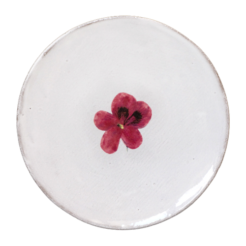 john derian Pink Flower Plate Add to cart Soucoupe6.5" Round0.25" DeepJohn Derian teamed up with Astier de Villatte to add his iconic imagery to their classic white tableware. The 19th-century inspired patterns and images perfec