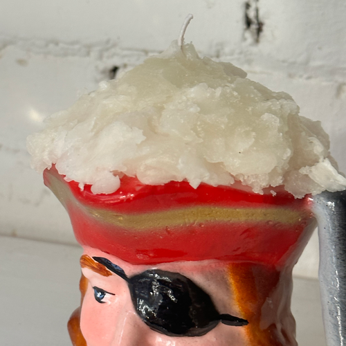 John Derian Pirate Beer Stein Candle Add To Cart Details 6" W X 5" H Paraffin Wax Each Item Will Feature Unique Variations Made In Italy Care Remove All Paper Before Burning. Not Intended For Children. Cereria Introna Has Been P