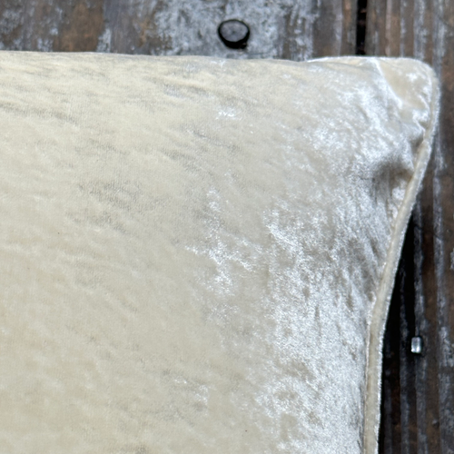 John Derian Plain Silk Velvet Cushion In Ivory Add To Cart Rich In Color This Silk Velvet Pillow From Anke Drechsel's Collection Of Textiles Is The Perfect Addition To Any Bed Sofa Or Perch. Details 24" X 24" Silk Velvet Zipper