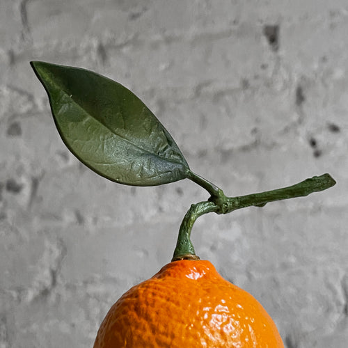 John Derian Porcelain Clementine With Leaf Add To Cart Details 3.5" W X 4" H Porcelain Each Item Will Feature Unique Variations Made In UK   Each One Of Penkridge's Exquisitely Detailed Porcelain Creations Is Cast From An Exist
