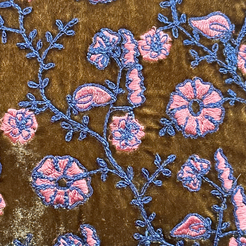 John Derian Primula Embroidered Silk Velvet Cushion In Light Brown Add To Cart The Anke Drechsel "Primula" Pillow In Light Brown Is Made From Silk Velvet And Adorned With An Embroidered Floral Motif. Anke's Unique Designs Meticu