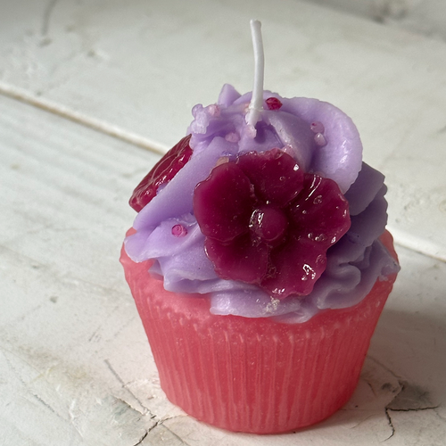 John Derian Purple Frosting With Dark Purple Flowers Cupcake Candle Add To Cart Details 2.5" W X 3" H Paraffin Wax Each Item Will Feature Unique Variations Made In Italy Care Remove All Paper Before Burning. Not Intended For Chi