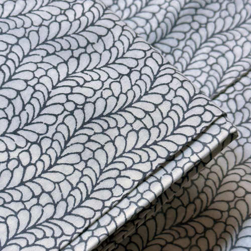 John Derian Rasa Block Printed Sheet Set In White Late Bel & Grey Twin - $325.00 Queen - $430.00 King - $480.00 Set Of 2 Standard Pillowcases - $75.00 Set Of 2 King Pillowcases - $80.00