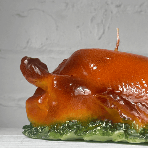 John Derian Roast Chicken Candle Add To Cart Details 8" L X 6" W X 4" H Paraffin Wax Each Item Will Feature Unique Variations Made In Italy Care Remove All Paper Before Burning. Not Intended For Children. Cereria Introna Has Bee