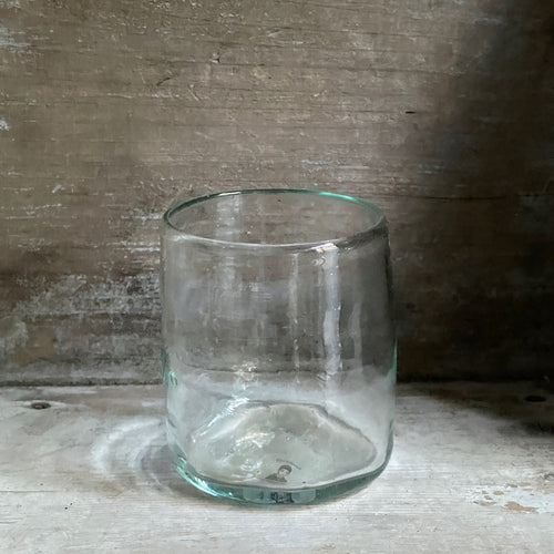 John Derian Rodi Tumbler Add To Cart Details 3.5" L X 3" H Recycled Glass Handblown Each Item Will Feature Unique Variations Made In France Tunisia And Turkey Please Note That Because This Item Is Handmade The dimensions Will V