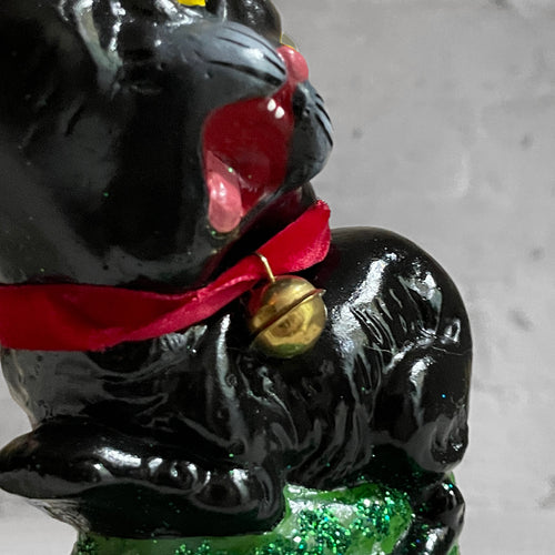 John Derian Running Black Cat With Bell Add To Cart Details 3.5" W X 5.75" H Papier M