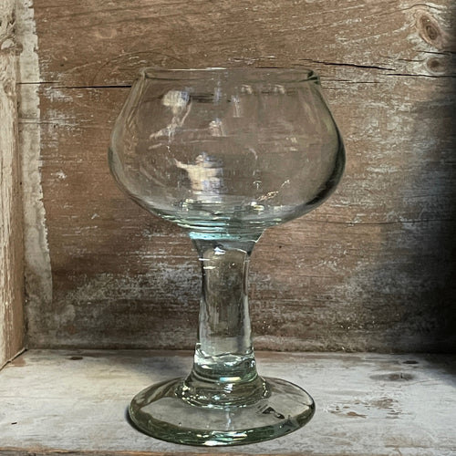 john derian Sandra Margarita Glass Add to cart Details 4.5" W x 7" H Recycled Glass Handblown Each item will feature unique variations Made in France Tunisia and Turkey Please note that because this item is handmade the dimen