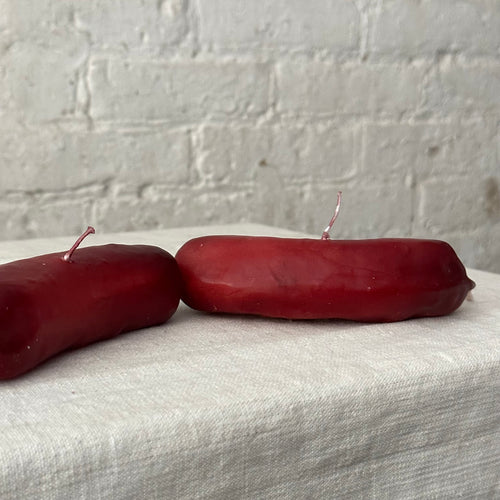 John Derian Sausage Link Candle Add To Cart Details 19" L X 1.5" W X 2" H Paraffin Wax Each Item Will Feature Unique Variations Made In Italy Care Remove All Paper Before Burning. Not Intended For Children.   Cereria Introna Ha