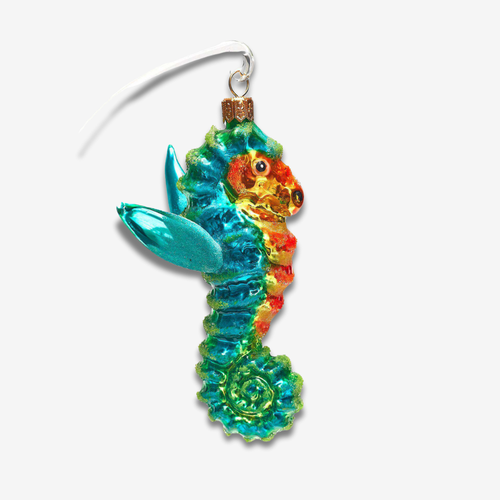 john derian Seahorse Ornament Add to cart All Holiday ornaments and items are final sale and are not eligible for return or exchange.  Catch of the day Add a touch of the nautical charm to your holiday décor with this Seahorse