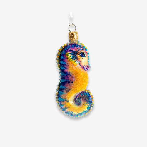 john derian Seahorse Ornament Add to cart All Holiday ornaments and items are final sale and are not eligible for return or exchange.  Catch of the day Add a touch of the nautical charm to your holiday décor with this Seahorse