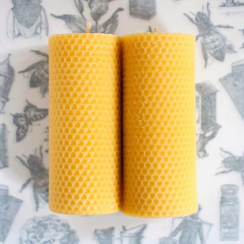 john derian Set of 2 Apis Cera Ambroise Beeswax Candles Add to cart Ambroise is a handcrafted beeswax pillar candle by Apis Cera made in a custom mold and featuring a honeycomb-textured finish. Shorter and thicker than the flags