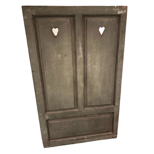 John Derian Set Of 3 18th Century Cabinet Doors Add To Cart Included In Our Carefully Curated Antique Furniture collection Is A Set Of 3 18th Century Painted Wood Cabinet Doors Featuring Six Carved Hearts. Details Approx. 36" W