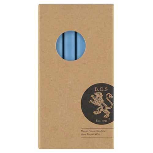 John Derian Set Of 6 Candles In Medici Blue Add To Cart Set Of 6 Eco Dinner Candles   Details 9.64" H 100% Stearin Wax An Cotton Wick Recyclable Kraft Box Included Non-drip 8 Hour Burn Time With A Tall Clean Flame. Ecological C