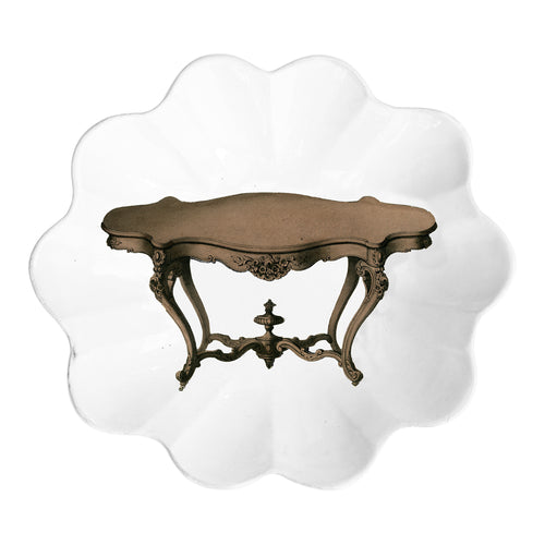 john derian Side Table Plate Add to cart Details 9.7" L × 8.7" W × 1.8" Deep Glazed terracotta Made in Paris Care Dishwasher safe on a moderate wash cycle. Not microwave safe. John Derian teamed up with Astier de Villatte to a
