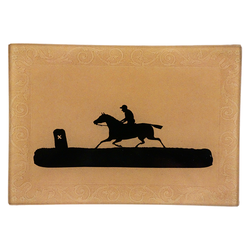 john derian Silhouette - Horse & Rider 4.5 x 6.5" Mini-Tray