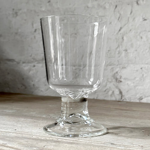 john derian Simple Large Wine Glass Add to cart Grand Verre Details 3.5" W x 5.7 H Each item will feature unique variations Made in Paris Care Dishwasher safe on a moderate wash cycle. Not microwave safe.   Astier de Villatte's