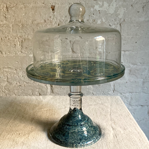 John Derian Small Cake Pedestal Lid Stacking Cake Pedestal