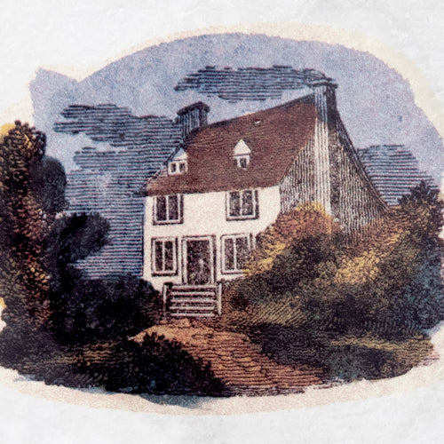 John Derian Small House Plate Add To Cart Petite Assiette La Maison Details 7.1" Diameter X .4" Deep Glazed Terracotta Made In Paris Care Dishwasher Safe On A Moderate Wash Cycle. Not Microwave Safe. John Derian Teamed Up With A