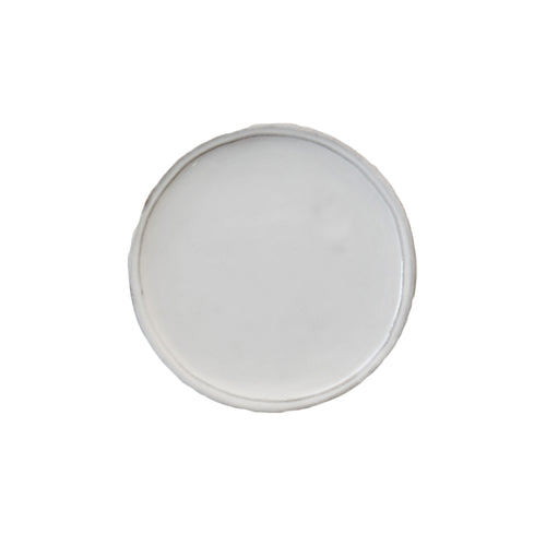 john derian Small Simple Espresso Cup Saucer Add to cart Details 3.9" Diameter x .2" Deep Black Terra Cotta with White Enameled Glaze Each item will feature unique variations Made in Paris Care Dishwasher safe on a moderate was