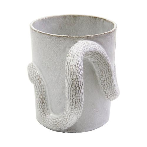John Derian Snake Cup With Golden And Black Eyes Add To Cart See All Of Astier De Villatte's Ceramics And More Here. Details 5.1" × 3.5" × 3.7" Black Terra Cotta With White Enameled Glaze Each Item Will Feature Unique Variatio