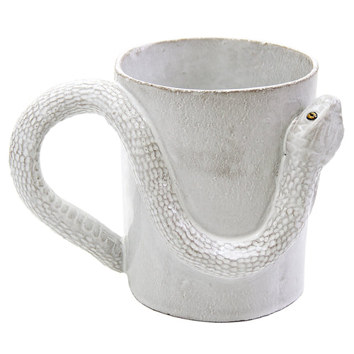 john derian Snake Cup with Golden and Black Eyes Add to cart See all of Astier de Villatte's ceramics and more here. Details 5.1" × 3.5" × 3.7" Black Terra Cotta with White Enameled Glaze Each item will feature unique variatio