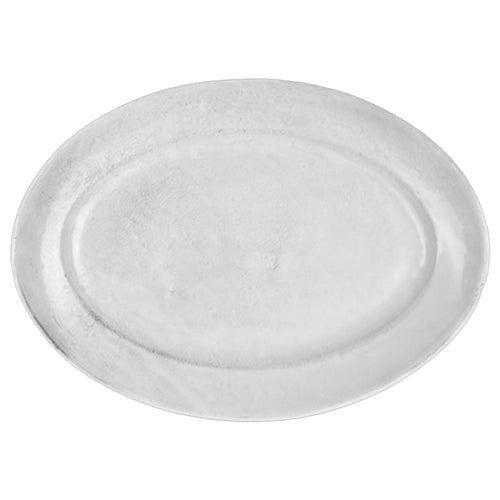 john derian Sobre Oval Platter Add to cart Plat Ovale Details 16.1" x 11.8" x 1.2" Black Terra Cotta with White Enameled Glaze Each item will feature unique variations Made in Paris Care Dishwasher safe on a moderate wash cycle.