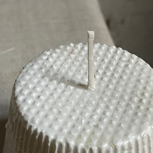 John Derian Soft Cheese Candle Add To Cart Details 3.5" W X 2.75" H Paraffin Wax Each Item Will Feature Unique Variations Made In Italy Care Remove All Paper Before Burning. Not Intended For Children.   Cereria Introna Has Be