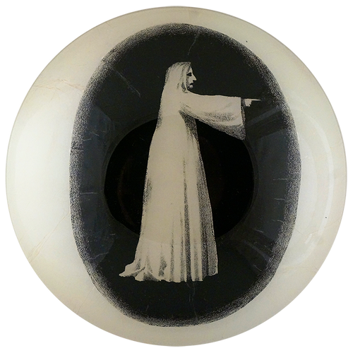 john derian Spectre's Reflection Facing Right (Convex) 9" Round Bowl