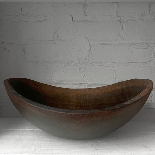 john derian Spencer Peterman Live Edge Black Ebonized 15" Oval Bowl (# 04) Add to cart This black ebonized live edge wood oval bowl is crafted from sustainably sourced New England oak naturally darkened to showcase a rich grain