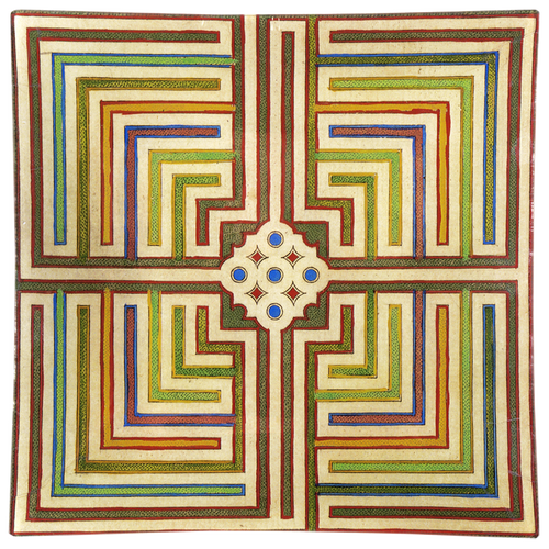 john derian Square Maze (Italian Geometric) 10" Square Tray