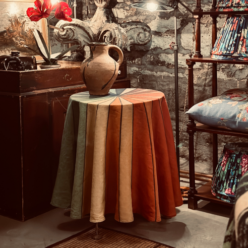 John Derian Summerill & Bishop X John Derian "Color Wheel" Round Tablecloth Add To Cart Add A Touch Of Color And Curiosity With The 'Colour Wheel' Linen Round Tablecloth. Inspired By An 18th Or 19th Century Color Study From John