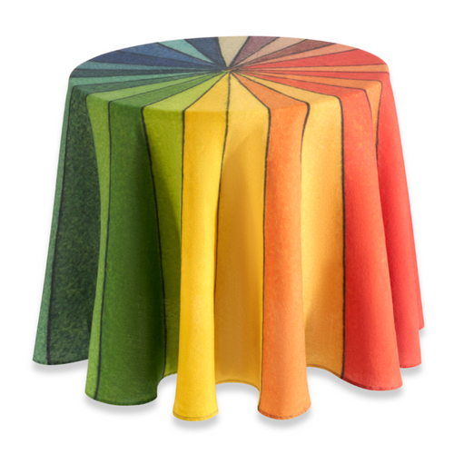 john derian Summerill & Bishop x John Derian "Color Wheel" Round Tablecloth Add to cart Add a touch of color and curiosity with the 'Colour Wheel' linen round tablecloth. Inspired by an 18th or 19th century color study from John
