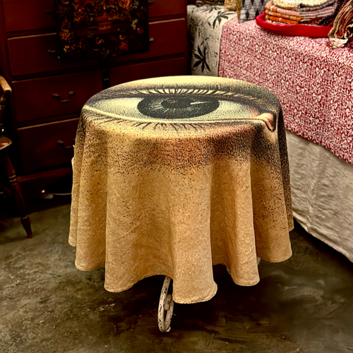 John Derian Summerill & Bishop X John Derian "Eye" Round Tablecloth Add To Cart A Symbol Of Curiosity Wisdom And Protection The Eye Round Tablecloth Brings A Striking Focal Point To Your Table. Designed In Collaboration With Joh