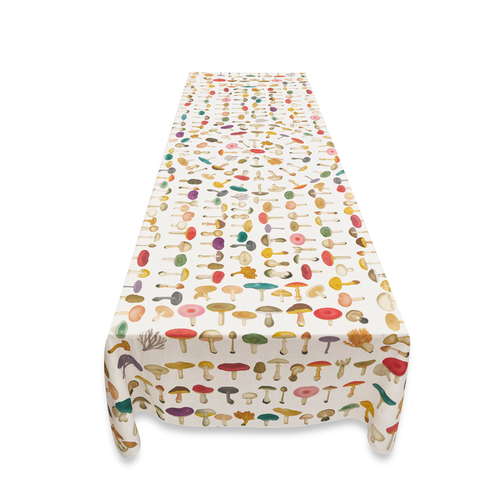 John Derian Summerill & Bishop X John Derian "Fungi" Tablecloth In White 65" X 150" - $525.00 65" X 118" - $475.00 65" X 98" - $395.00