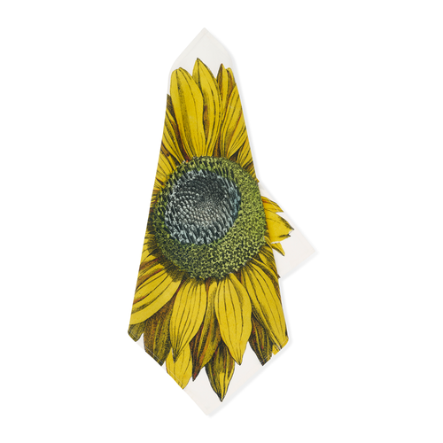 John Derian Summerill & Bishop X John Derian "Sunflower" Linen Napkin Set Of 6 Add To Cart Created In Collaboration With John Derian This Design Showcases A Joyful Sunflower In Rich Detail Inspired By Antique Botanical Prints Fr